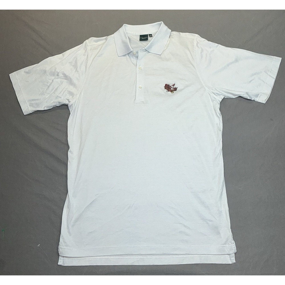 Fairway & Greene Signature Polo Shirt Mens L White Short Sleeve Golf Casual